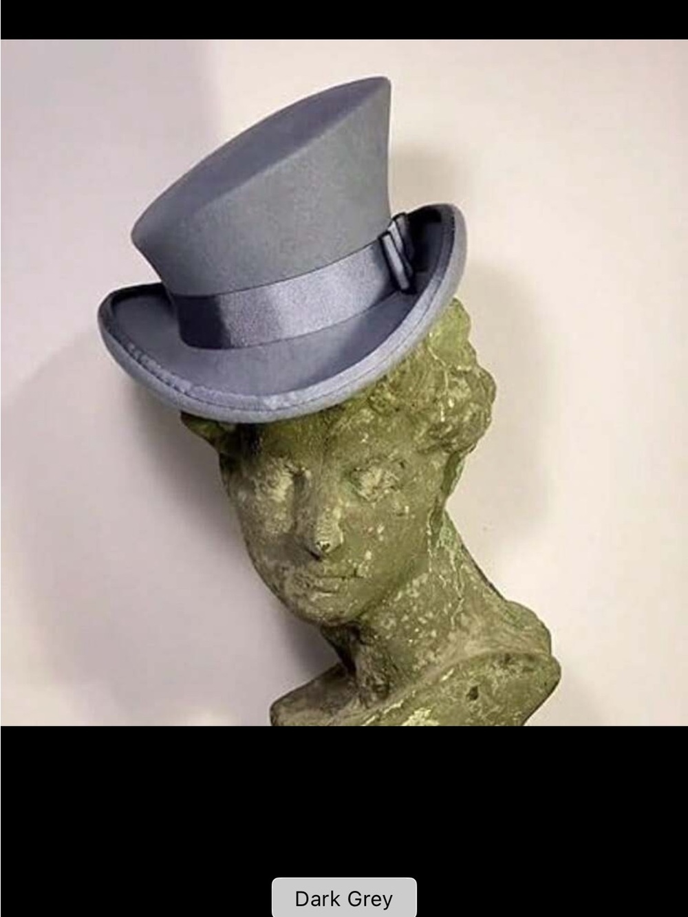 Classic Men's Dark Grey Top Hat - Timeless Formal Hat